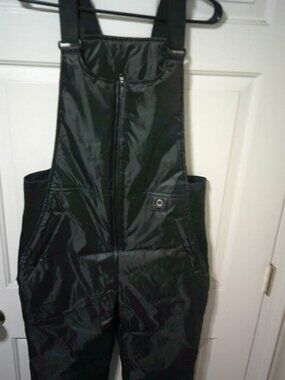 UNISEX BLK SZ M SKI SNOW WATER RESISTANT BIB OVERALL PANTS ADJUSTABLE STRAPS POC